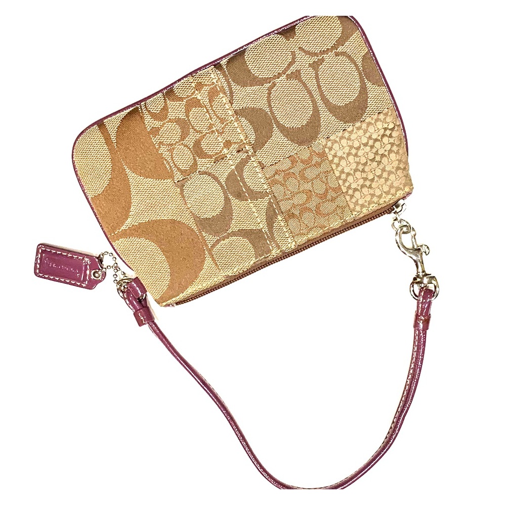 Coach Multi-Pattern Monogram Wristlet - image 1
